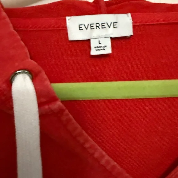Evereve Red Hoodie Sweatshirt - Picture 2 of 6